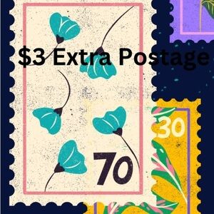 $3 extra postage for packages over 5 lbs
